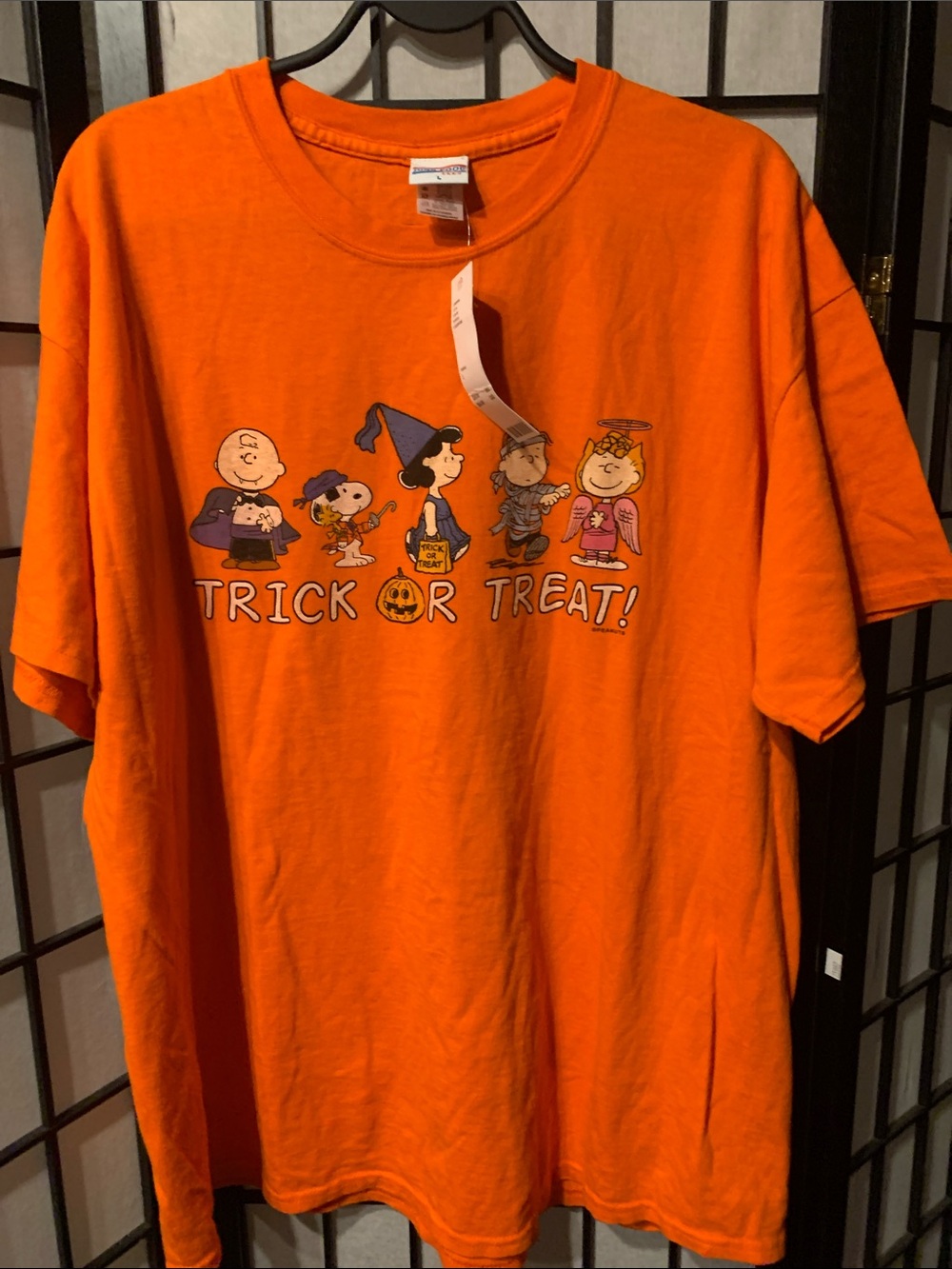 NWT Peanuts Halloween Graphic Tee - Orange Size L - Picture 7 of 8